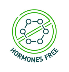 Hormones Free Icon Molecule And Prohibition Sign