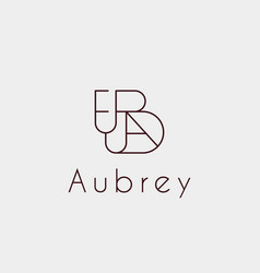 Logo Name Aubrey Usable Design For Private