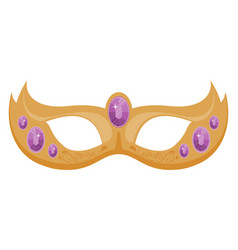 Mardi Gras Yellow Mask