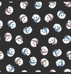 Cute Panda Rolling Ball Abstract Graphic