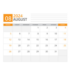 August 2024 Template Calendar Planner 2024 Week