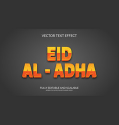 Eid Al Adha Eps 3d Text Effect