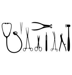 Doctor Tools Silhouette Set