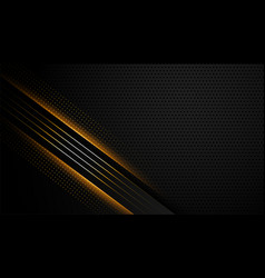 Dark black background with glowing lines design Vector Image