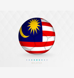 Football Ball With Malaysia Flag Pattern Soccer