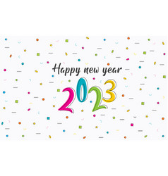 Happy New Year 2023 Abstract Poster Design