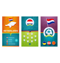 Netherlands Team European 2020 Football Vertical