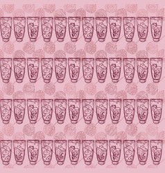 Pattern Pink With Playful Mermaid Cats In Tubes