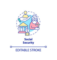 Social Security Concept Icon