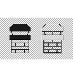 Black Chimney Icon Isolated On Transparent