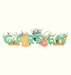 Gardening Typography Garden