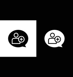 Person Conversation Icon Flat Fill Set Collection