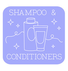 Bathroom Shampoo And Conditioner Label Line