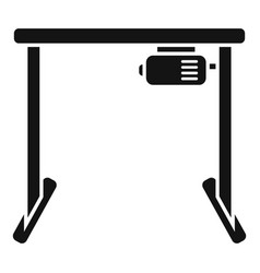 Heigh Adjustable Desk Icon Simple Office