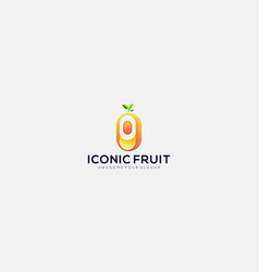 Iconic Fruit Logo Design Template