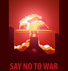 Nuclear Explosion In The City Iran Say No To War