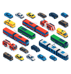 Isometric Public Transport Collection