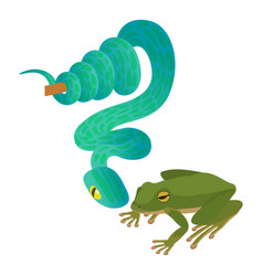 Reptile Class Icon Isometric Big Blue