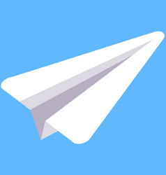 Paper Plane Isolated Launch Of Airplane Made Of