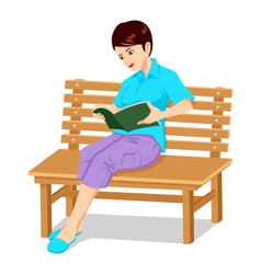 A Girl Reading Book