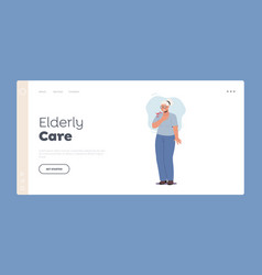 Elderly Care Landing Page Template Senior