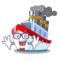 Geek Aerial In Cartoon Cargo Ship View