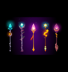 Magic Wands Wizard Staves Fantasy Game Weapon