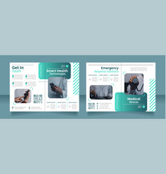 Medical Devices Bifold Brochure Template Design