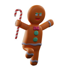 3d Gingerbread Cartoon Design With A Weir