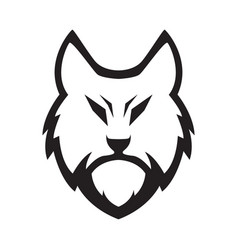 Angry Wolf Icon Logo