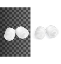 Cotton Wool Disposable Balls Or Pads Mockup