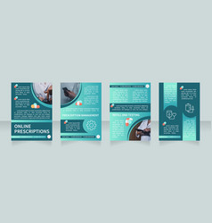 Online Prescriptions Blank Brochure Design