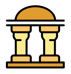 University Column Icon Flat