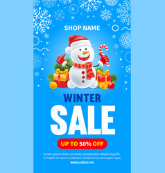 Christmas And New Year Winter Sale Template