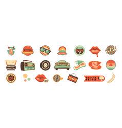 Groovy Summer Vibe Sticker Pack