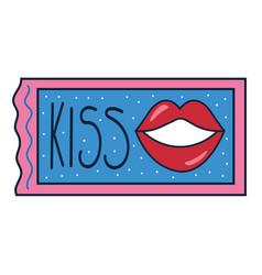 Love Coupon With Kiss