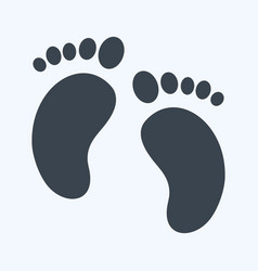 Icon Baby Feet Suitable For Baby Symbol Glyph