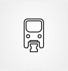 Monorail Icon Logo Design Simple Flat