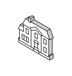 Single Family House Isometric Icon