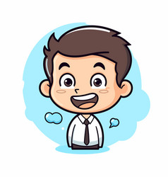 Businessman Smiling - Cartoon