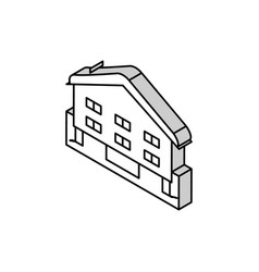 Chalet House Isometric Icon