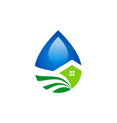 Droplet Water Ecology House Logo