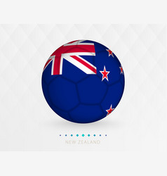 Football Ball With New Zealand Flag Pattern