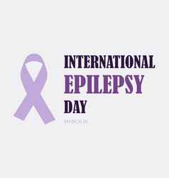 International Epilepsy Day 26 March Light Purple