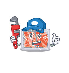 Frozen Salmon Smart Plumber Cartoon Character