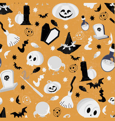 Seamless Halloween Night Patterns Wallpaper