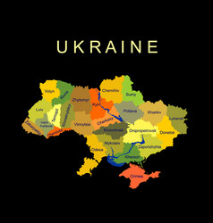 Ukraine Map Silhouette