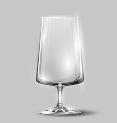 Alcohol Glass Transparent Empty Realistic Mockup