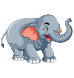 An Elephant In Cartoon Style