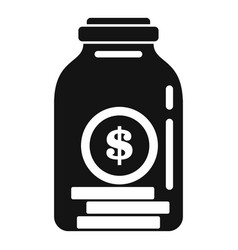 Compensation Jar Coin Icon Simple Style